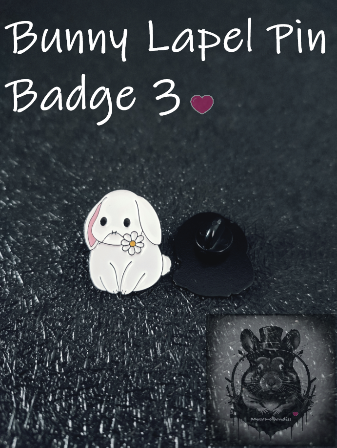 Bunny Lapel Pin Badge 3