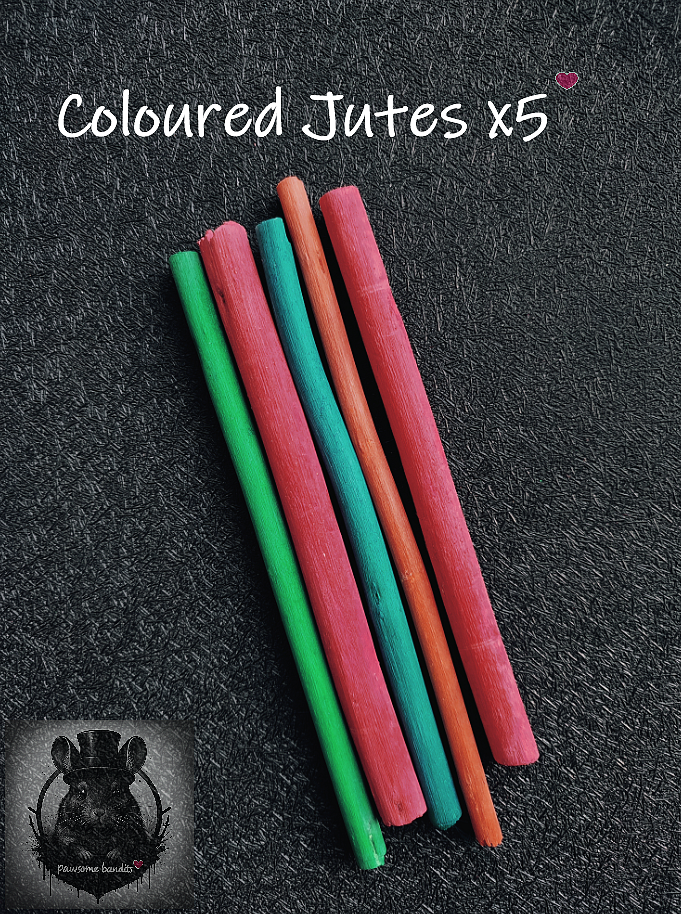 Coloured Jutes x5