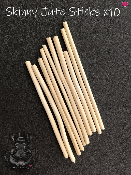 Skinny Jute Sticks x10