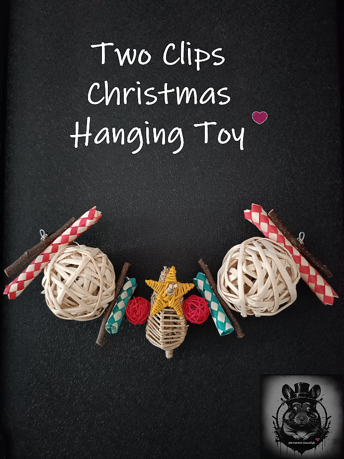 Two Clips Christmas Hanging Toy