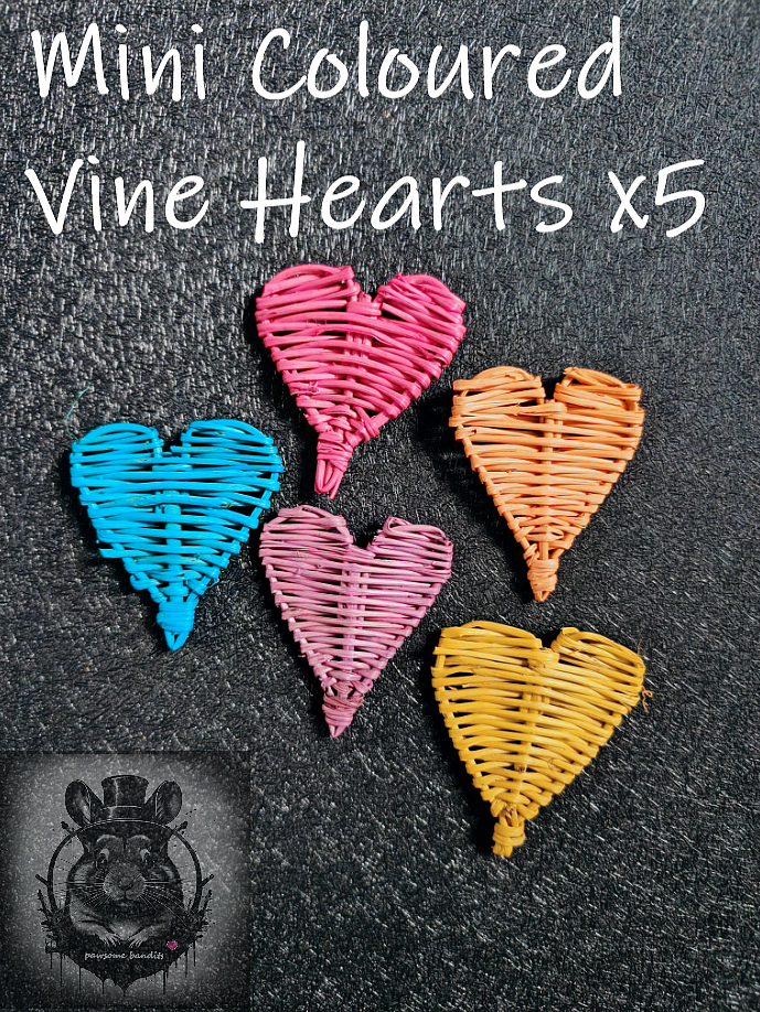 Mini Vine Hearts x5