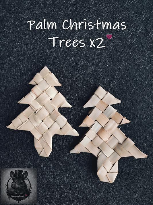 Palm Christmas Trees x2