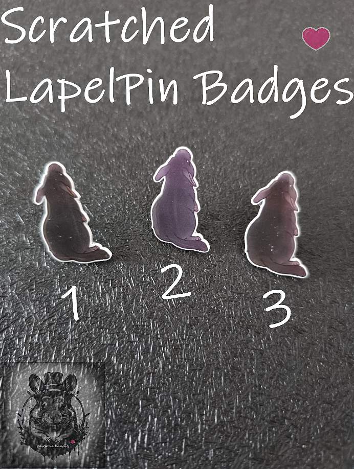 Scratched Chinchilla Lapel Pin Badges4