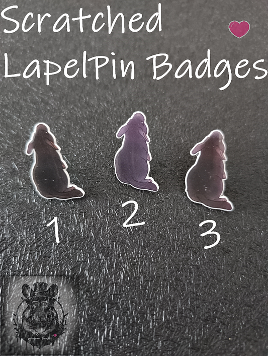 Scratched Chinchilla Lapel Pin Badges4