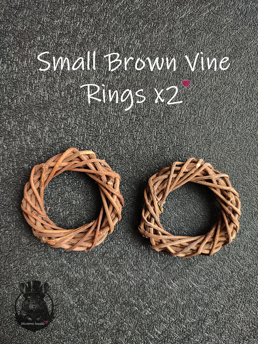 Small Brown Vine Rings