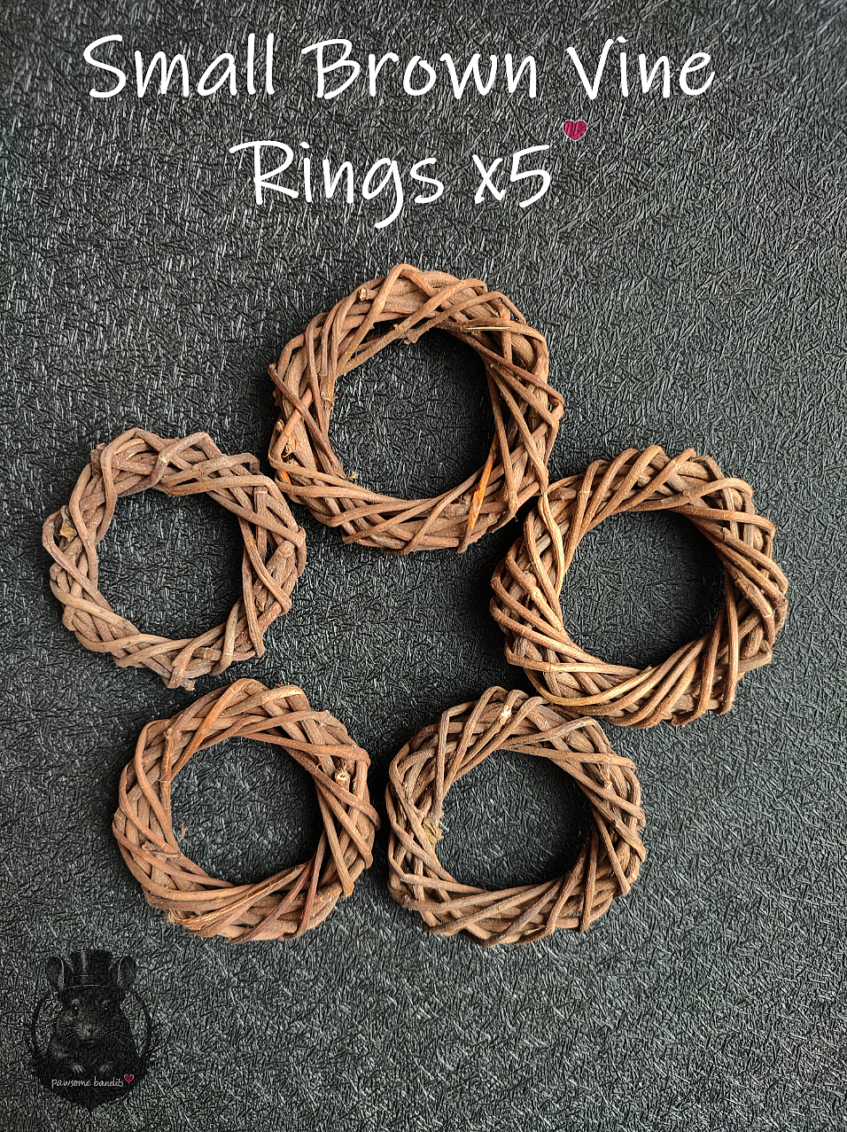 Small Brown Vine Rings