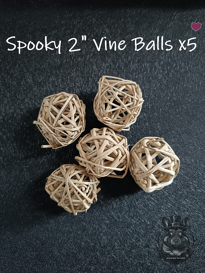 Spooky 2" Vine Balls x5