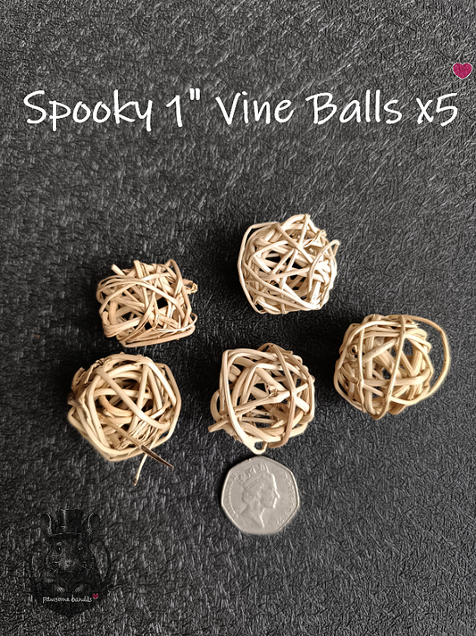 Spooky 1" Vine Balls x5