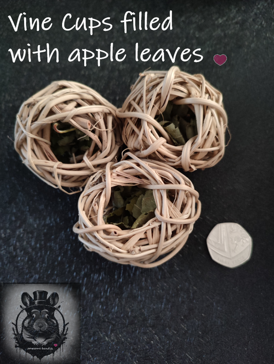 Vine Cups (apple leaves)